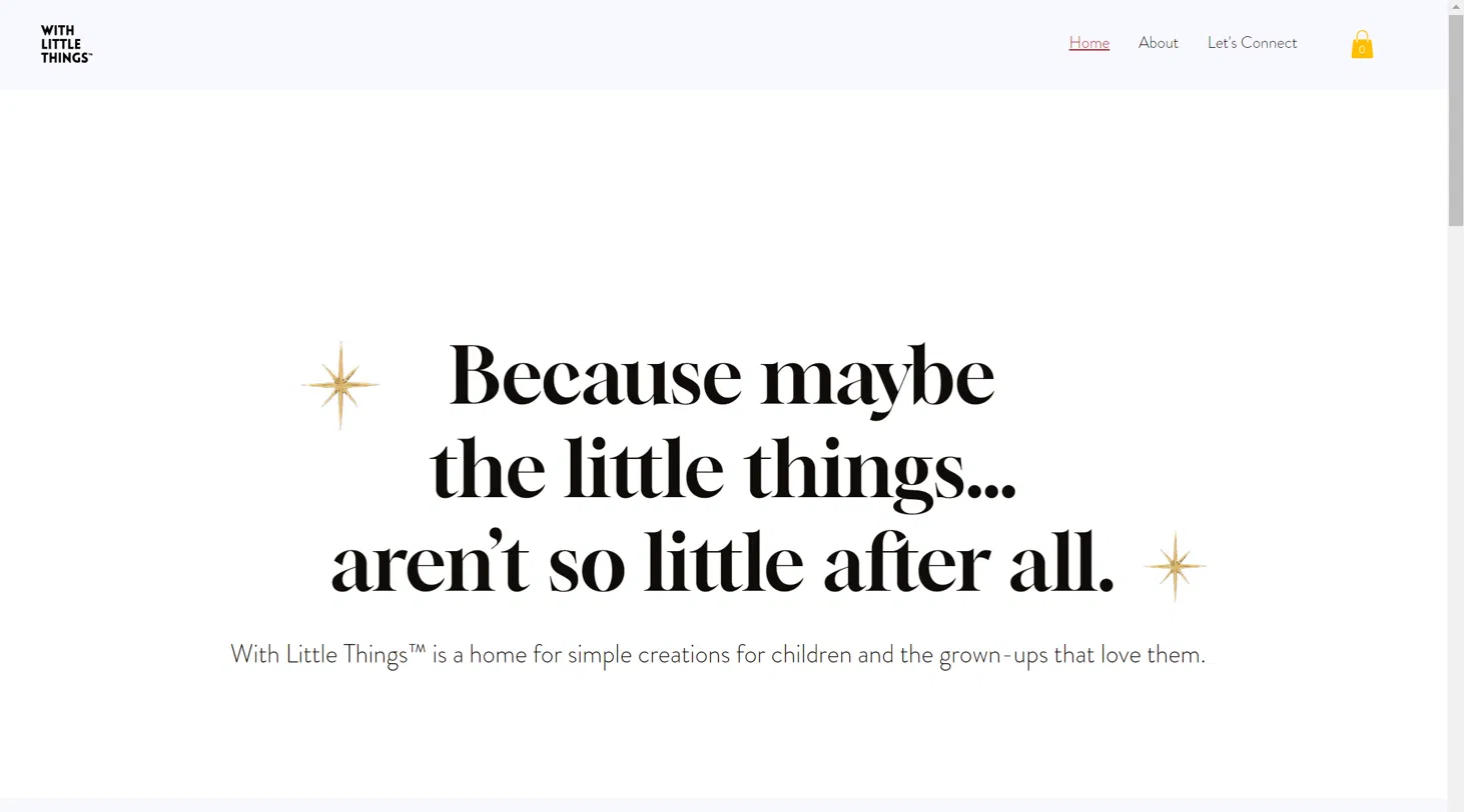 With Little Things website